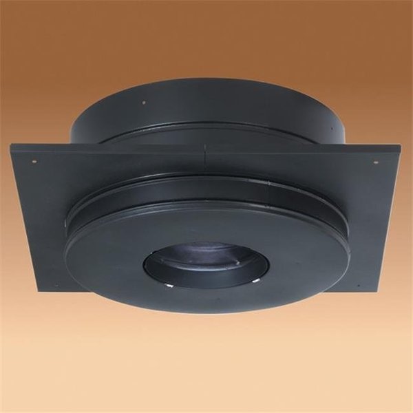 Integra Miltex M & G Duravent 8DP-RCS 8 Inch  Dura-Vent Dura/plus Round Ceiling Support  Galvalume Painted Black  Trim Collar Included 69875